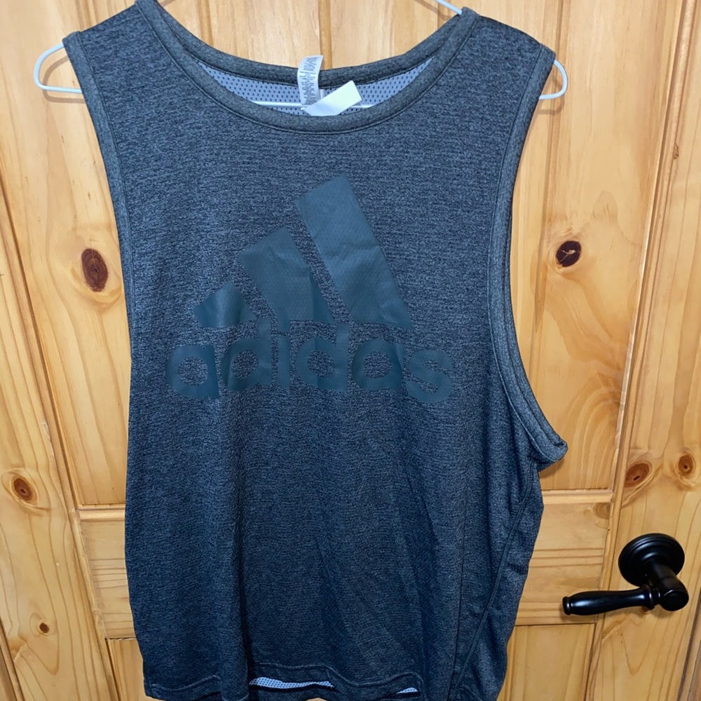 Adidas Gray Sleeveless Top